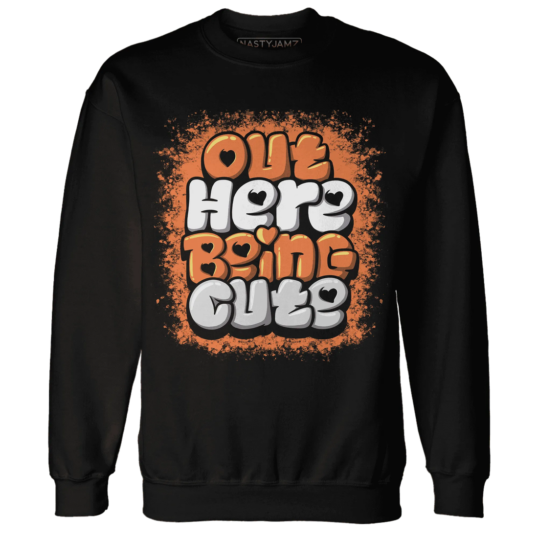 AM-TW-White-Orange-NastyJamz-Sweatshirt-Match-Out-Here-Being-Cute