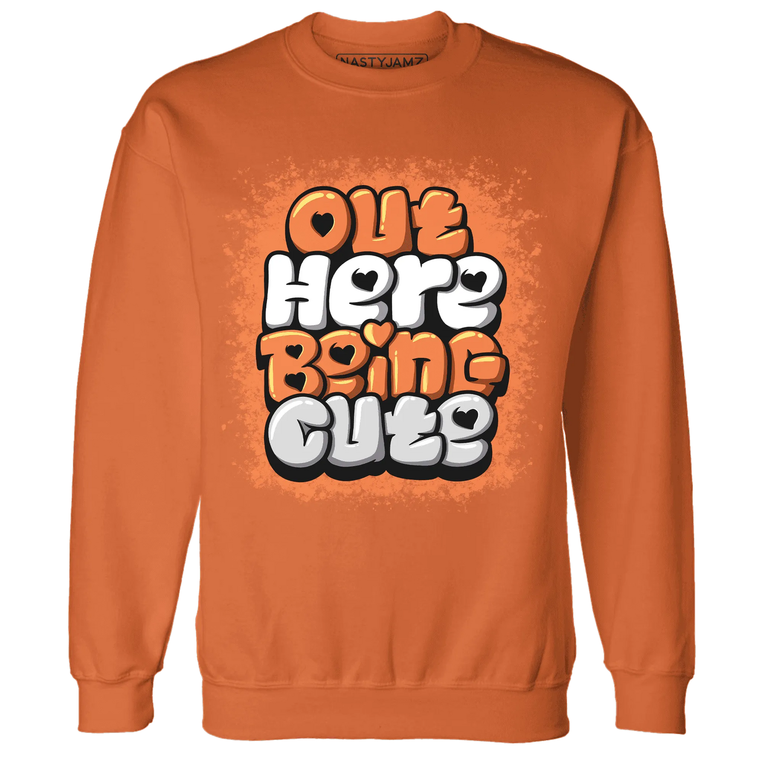 AM-TW-White-Orange-NastyJamz-Sweatshirt-Match-Out-Here-Being-Cute
