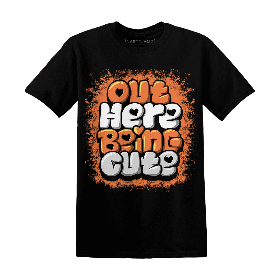 AM-TW-White-Orange-NastyJamz-T-Shirt-Match-Out-Here-Being-Cute