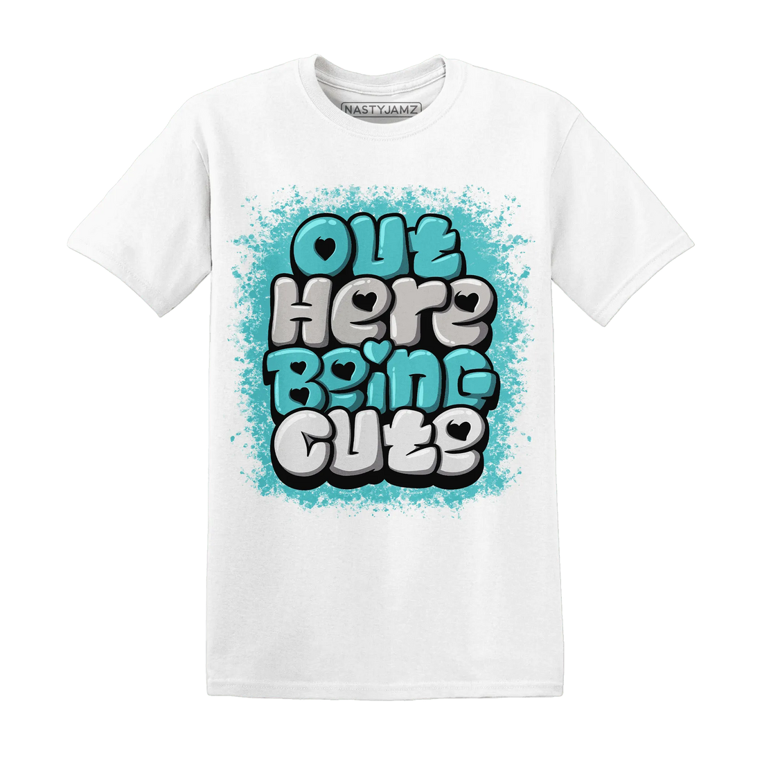 NBL-Cyan-Burst-9060-NastyJamz-T-Shirt-Match-Out-Here-Being-Cute