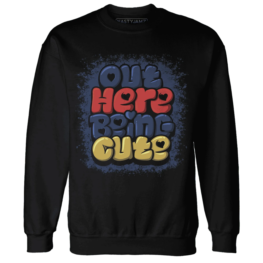 VaporMax-Air-Plus-Midnight-Navy-Gold-Black-NastyJamz-Sweatshirt-Match-Out-Here-Being-Cute