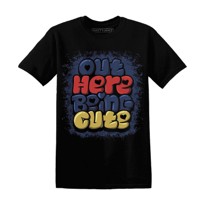 VaporMax-Air-Plus-Midnight-Navy-Gold-Black-NastyJamz-T-Shirt-Match-Out-Here-Being-Cute