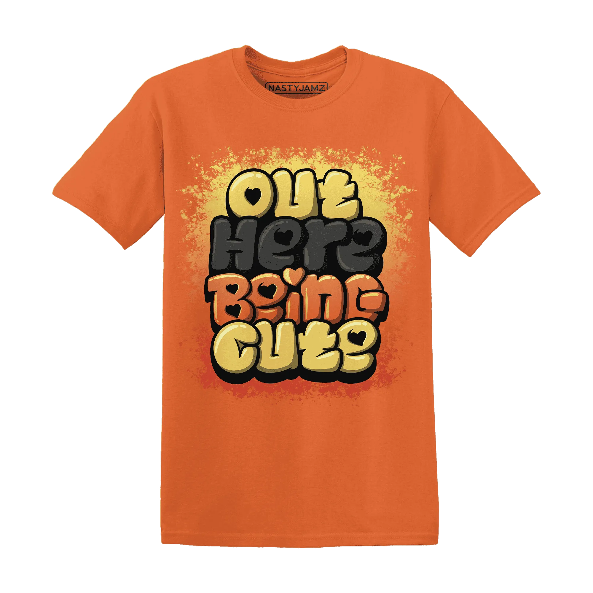 VaporMax-Crimson-Total-Orange-Plus-NastyJamz-T-Shirt-Match-Out-Here-Being-Cute