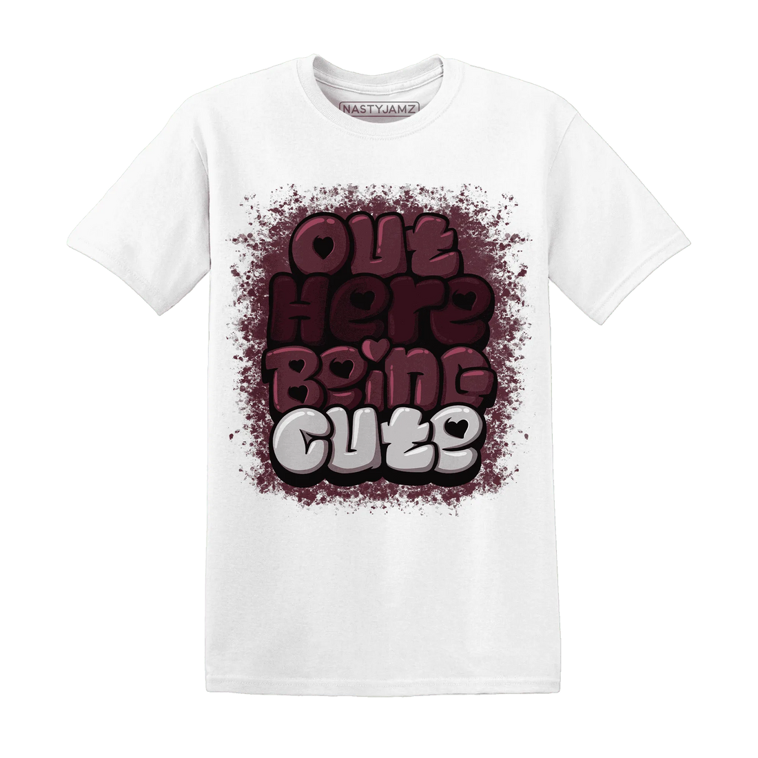 VaporMax-Night-Maron-Burgundy-NastyJamz-T-Shirt-Match-Out-Here-Being-Cute