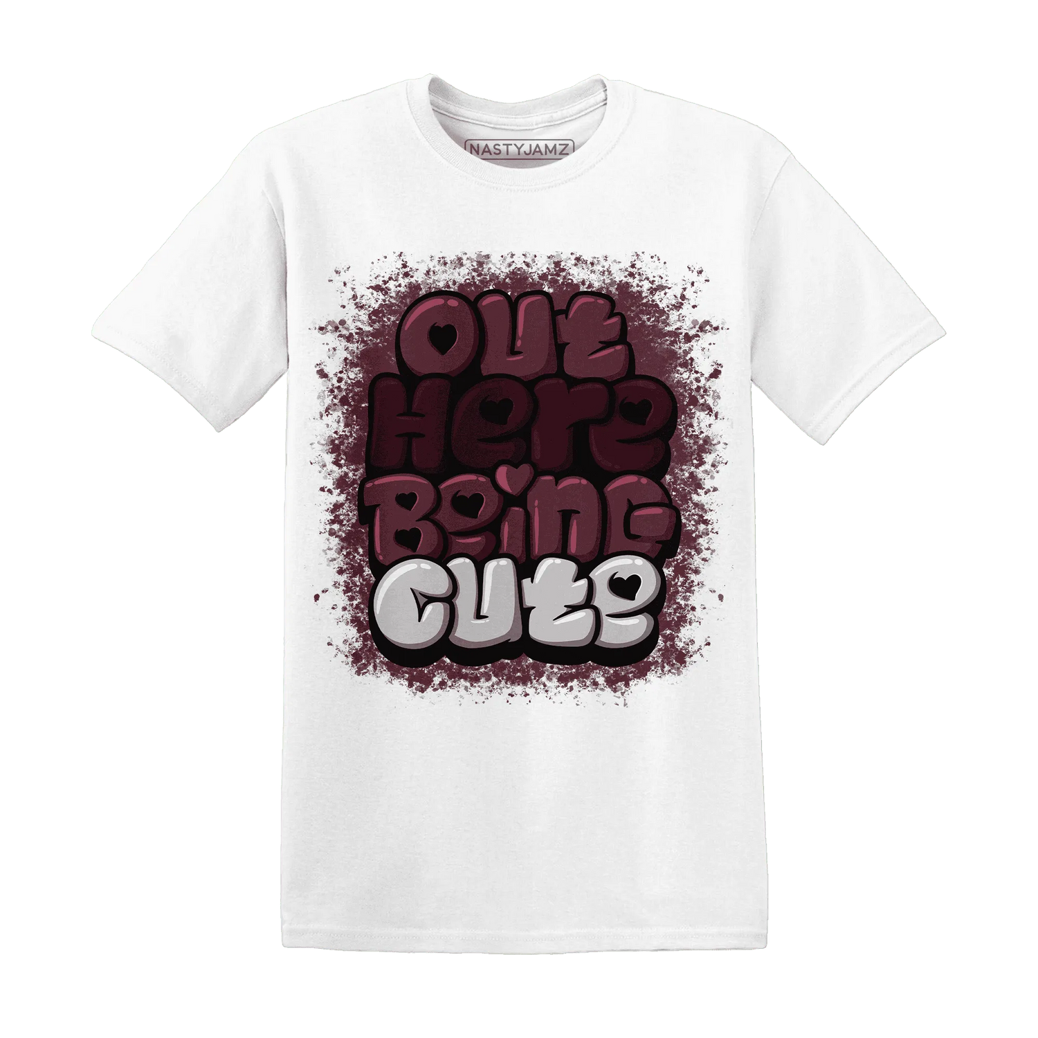 VaporMax-Night-Maron-Burgundy-NastyJamz-T-Shirt-Match-Out-Here-Being-Cute