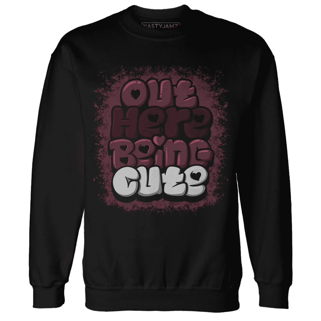 VaporMax-Night-Maron-Burgundy-NastyJamz-Sweatshirt-Match-Out-Here-Being-Cute