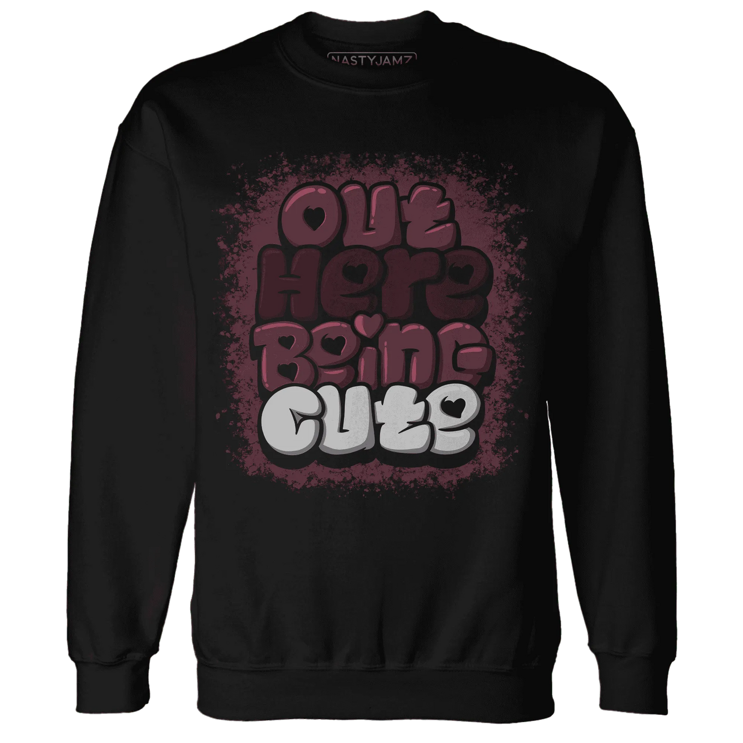 VaporMax-Night-Maron-Burgundy-NastyJamz-Sweatshirt-Match-Out-Here-Being-Cute