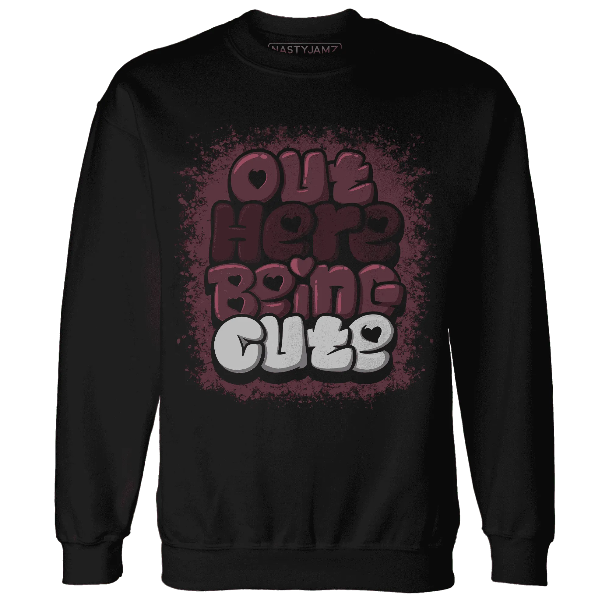 VaporMax-Night-Maron-Burgundy-NastyJamz-Sweatshirt-Match-Out-Here-Being-Cute