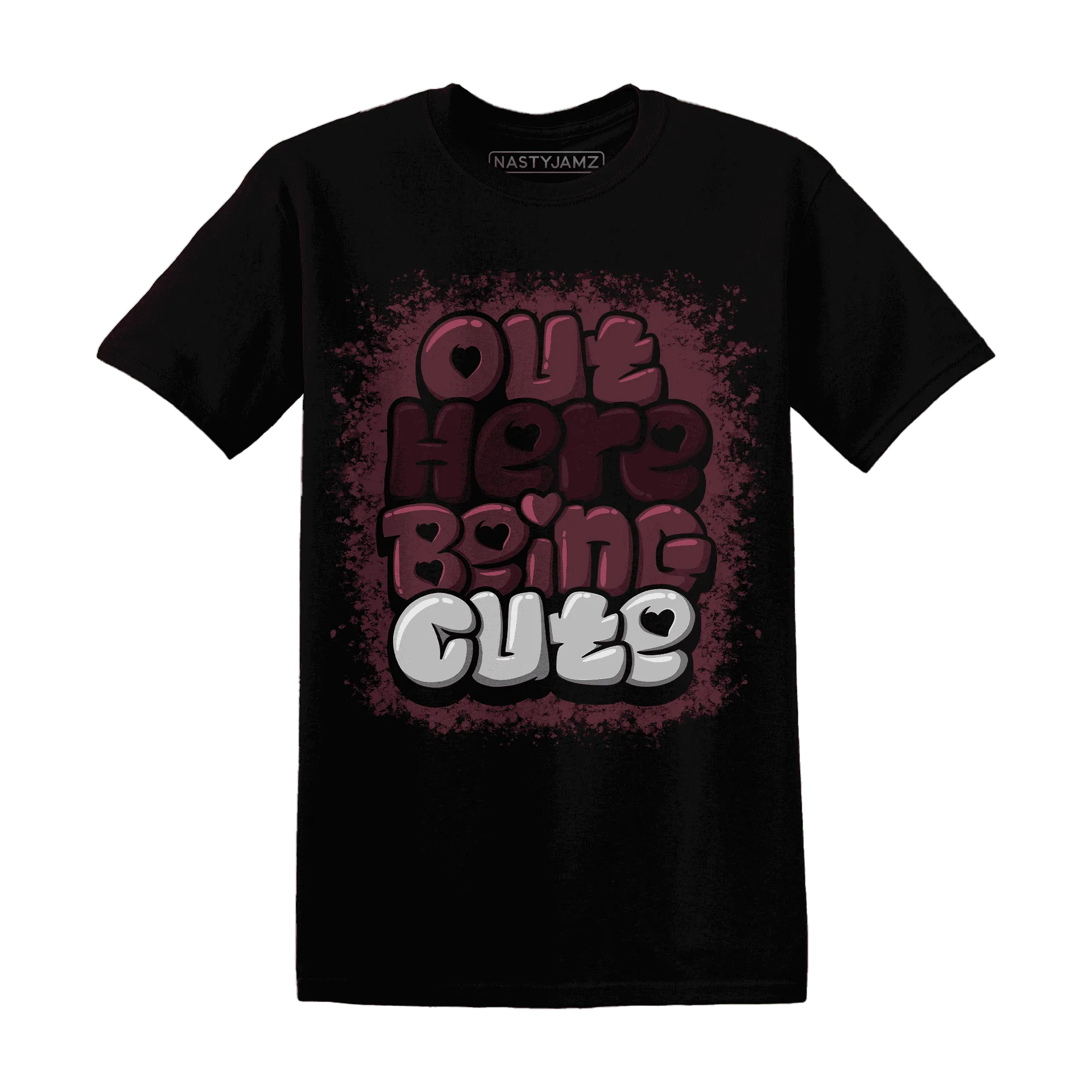 VaporMax-Night-Maron-Burgundy-NastyJamz-T-Shirt-Match-Out-Here-Being-Cute