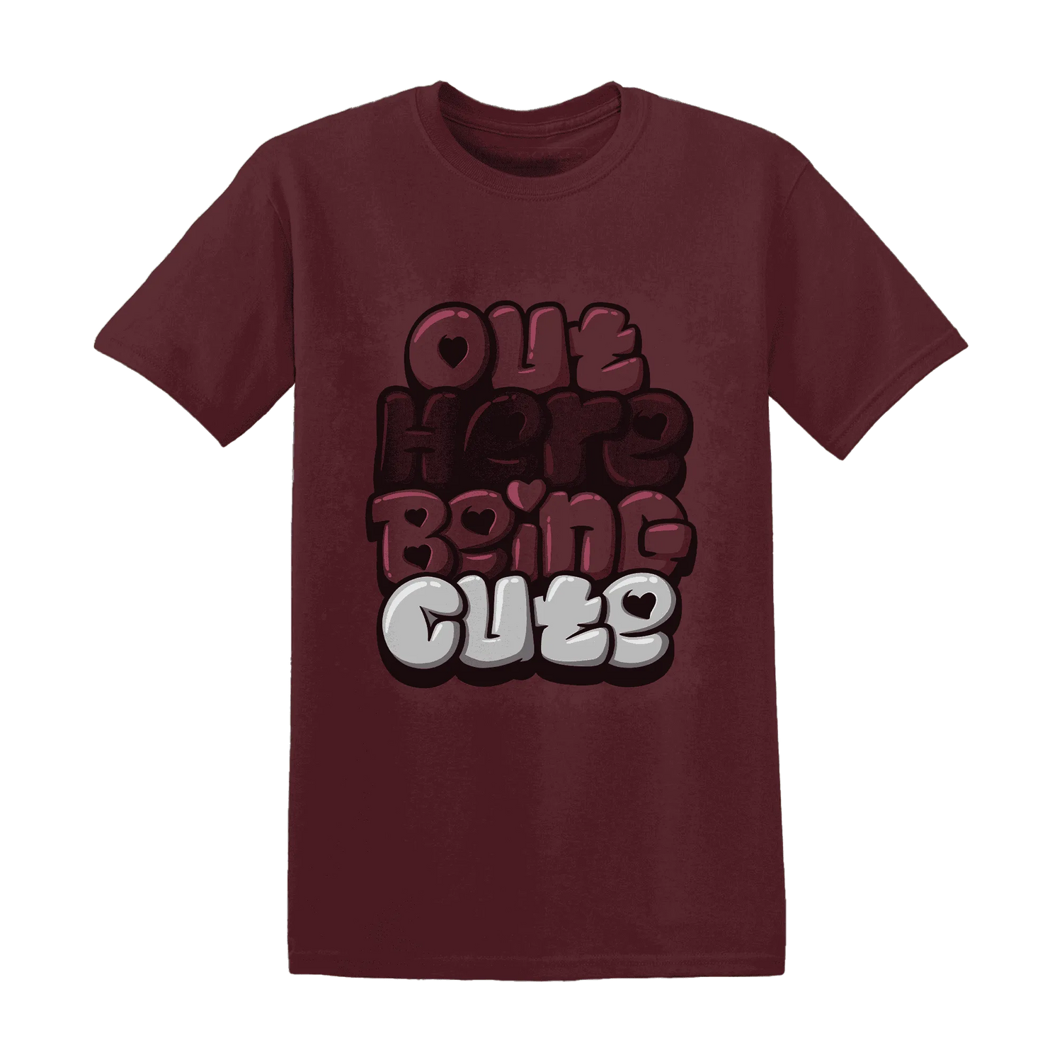 VaporMax-Night-Maron-Burgundy-NastyJamz-T-Shirt-Match-Out-Here-Being-Cute