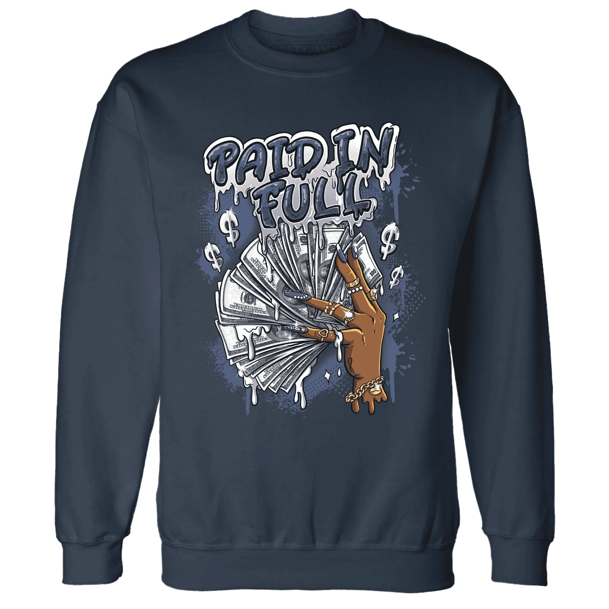 Low-Diffused-Blue-11s-Sweatshirt-Match-Paid-In-Full