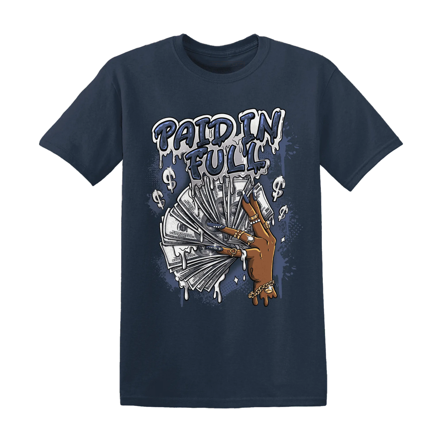 Low-Diffused-Blue-11s-T-Shirt-Match-Paid-In-Full