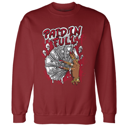 Retro Red Taxi 12s Sweatshirt Match Paid In Full - NastyJamz