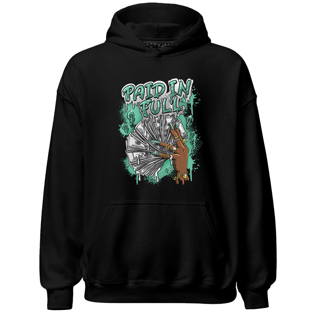 High OG Green Glow 1s Hoodie Match Paid In Full - NastyJamz