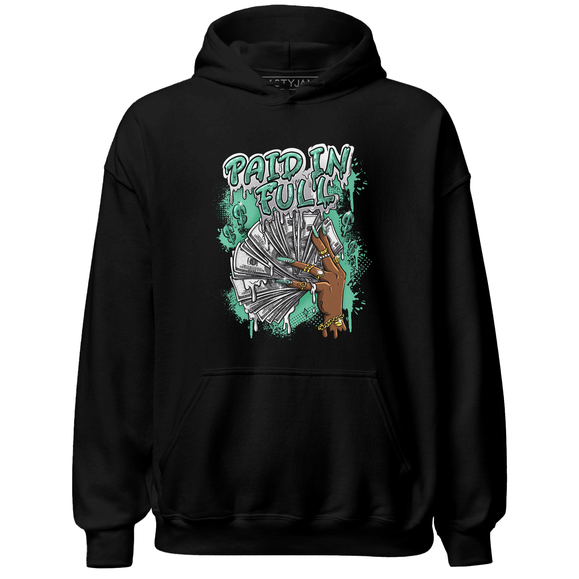 High OG Green Glow 1s Hoodie Match Paid In Full - NastyJamz