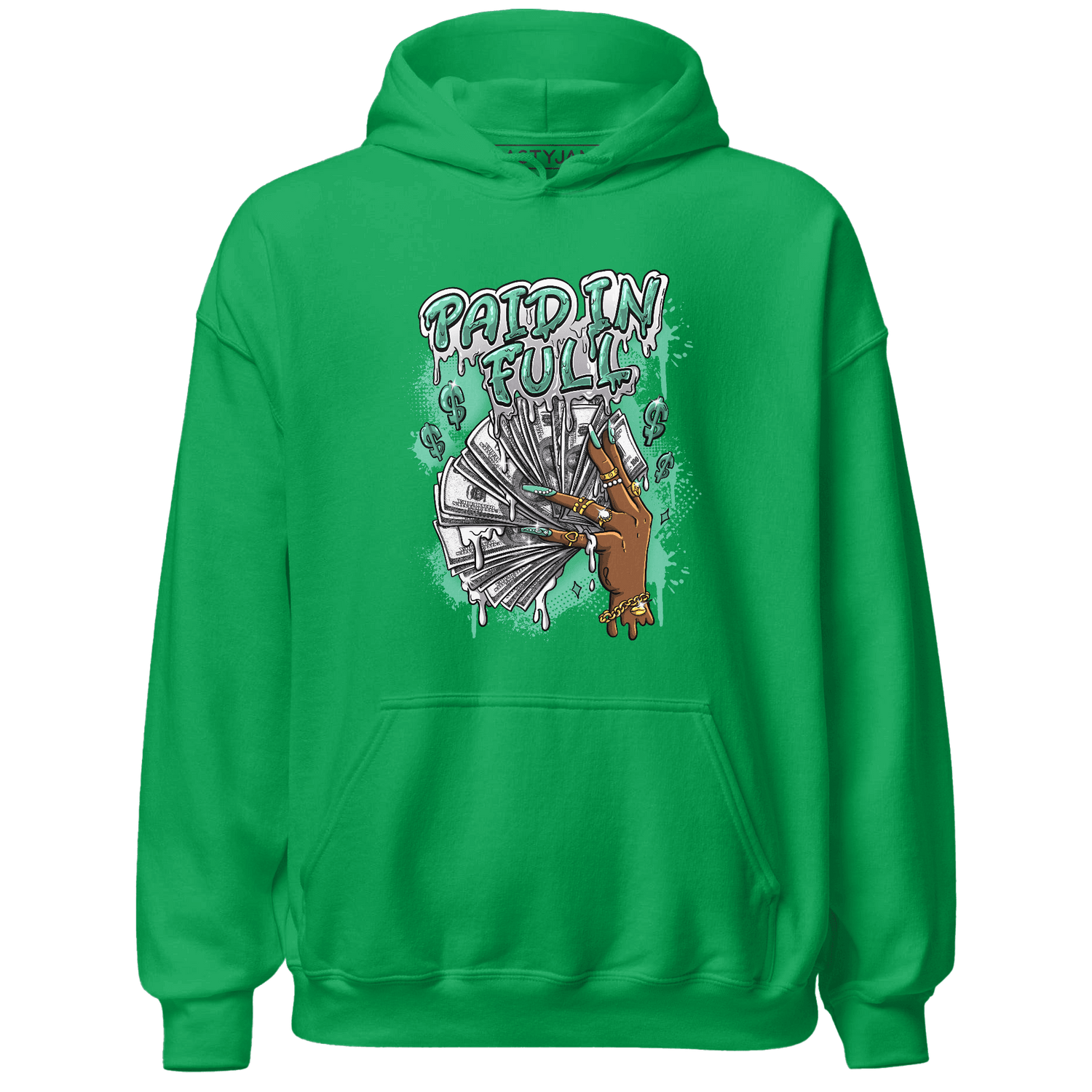 High OG Green Glow 1s Hoodie Match Paid In Full - NastyJamz