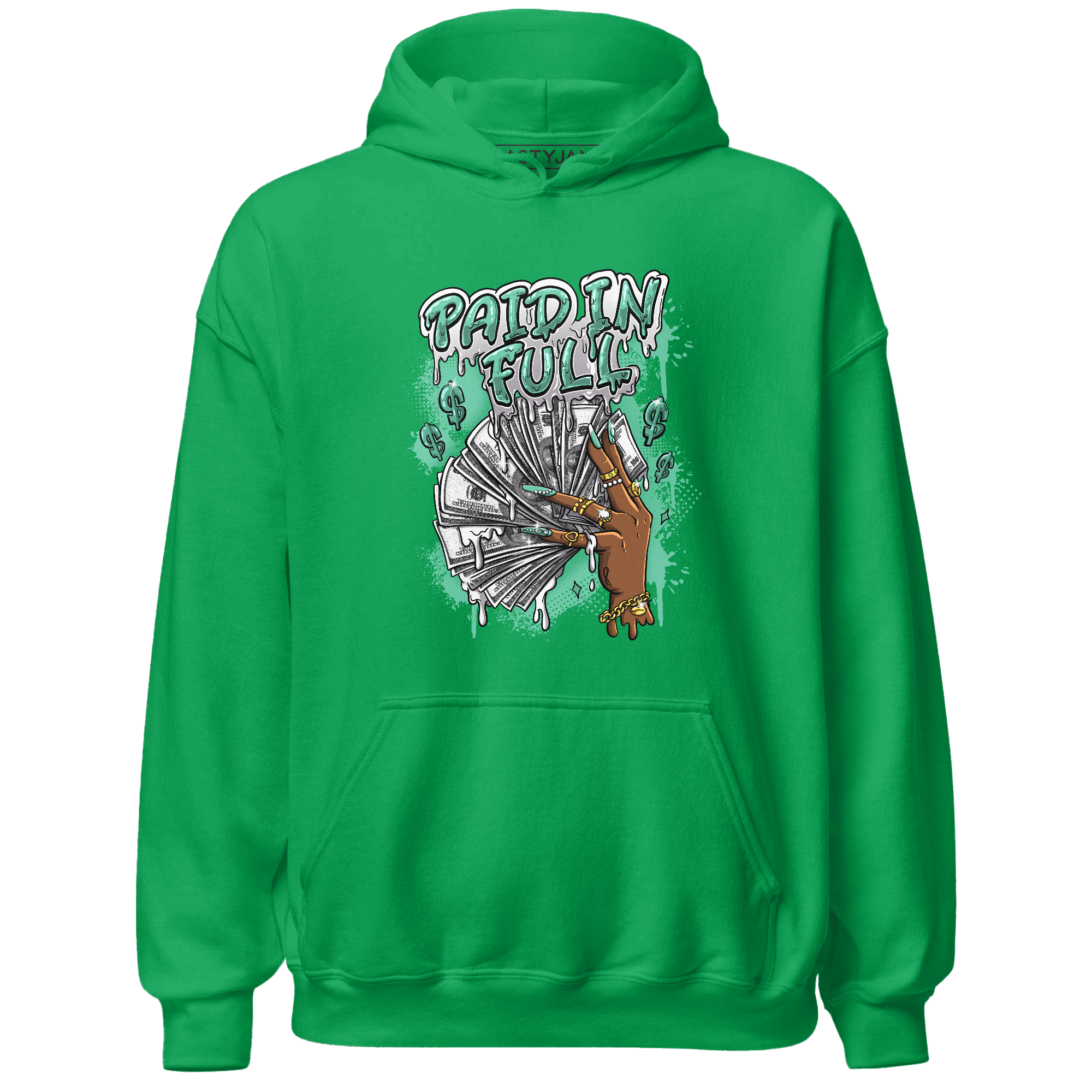 High OG Green Glow 1s Hoodie Match Paid In Full - NastyJamz