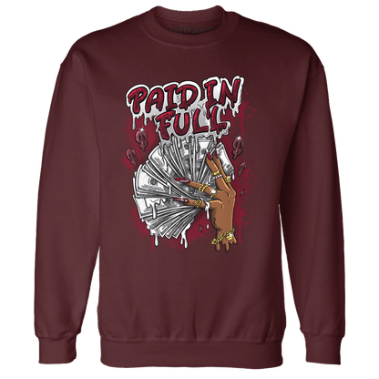 High White Team Red 1s Sweatshirt Match Paid In Full - NastyJamz