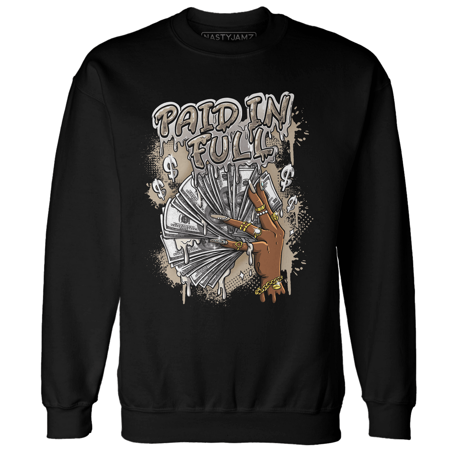 Latte 1s Sweatshirt Match Paid In Full - NastyJamz