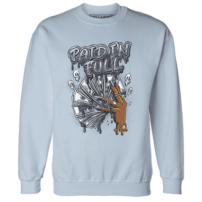 Mid Diffused Blue Grey 1s Sweatshirt Match Paid In Full - NastyJamz