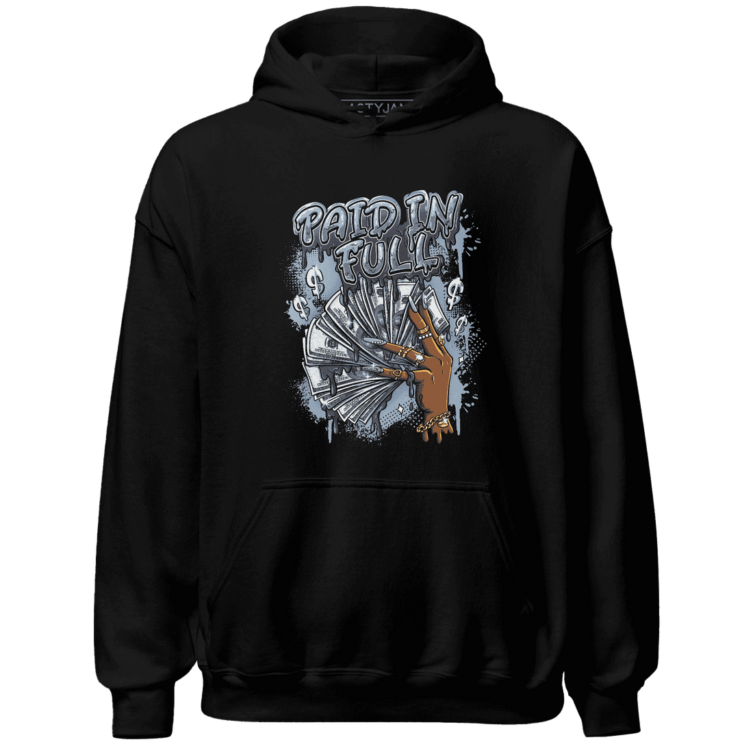 Mid Diffused Blue Grey 1s Hoodie Match Paid In Full - NastyJamz