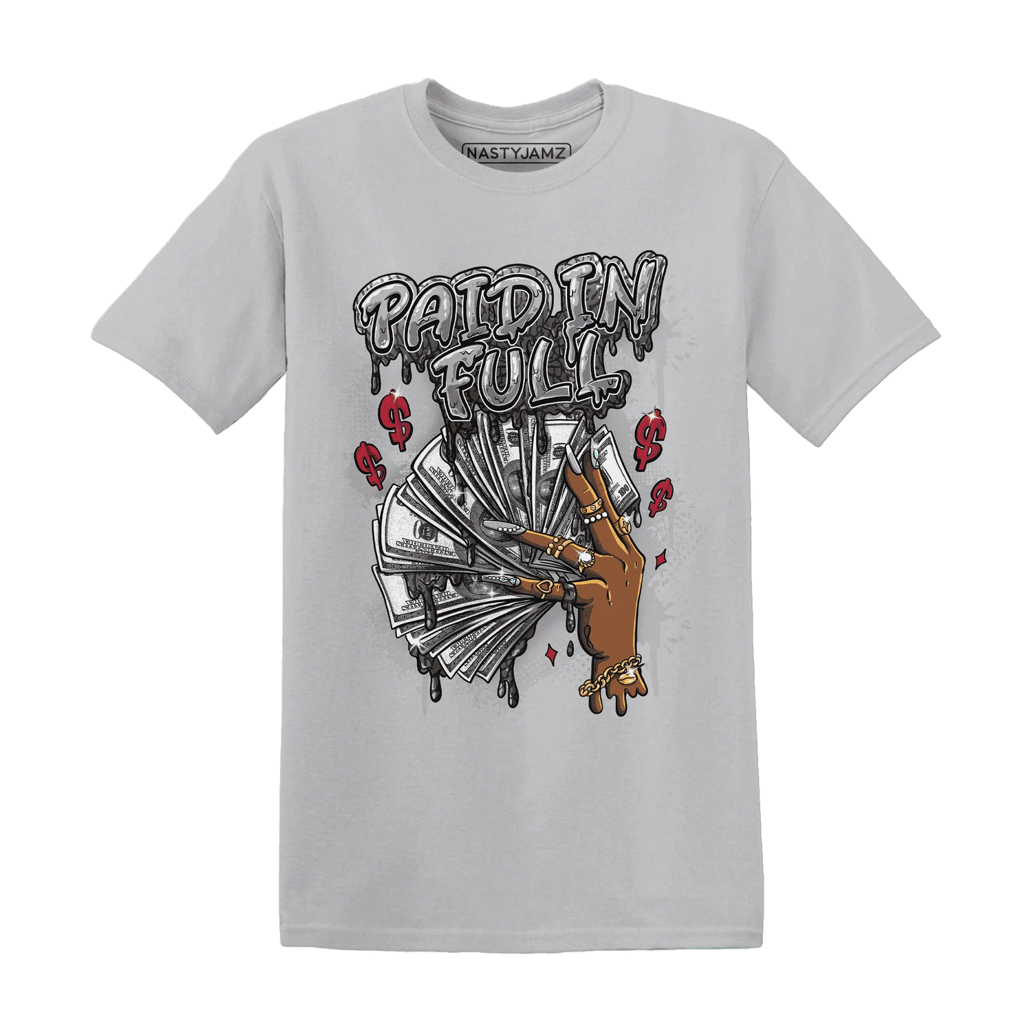 Cement-Grey-3s-T-Shirt-Match-Paid-In-Full