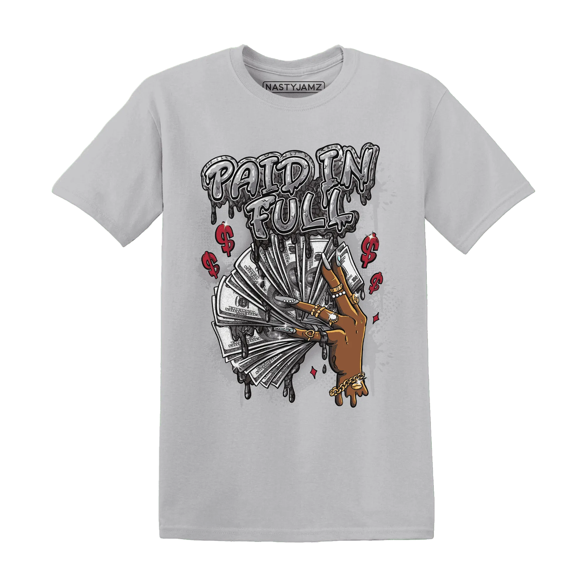 Cement-Grey-3s-T-Shirt-Match-Paid-In-Full