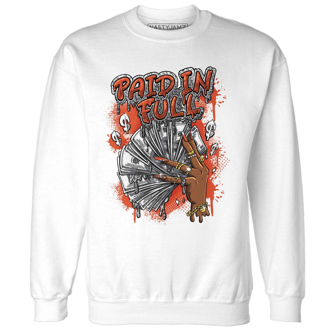 Georgia Peach 3s Sweatshirt Match Paid In Full - NastyJamz