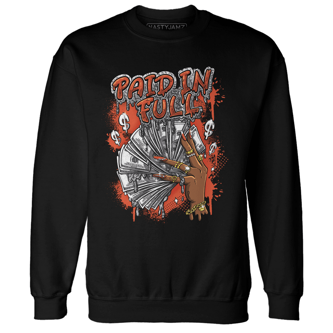 Georgia Peach 3s Sweatshirt Match Paid In Full - NastyJamz
