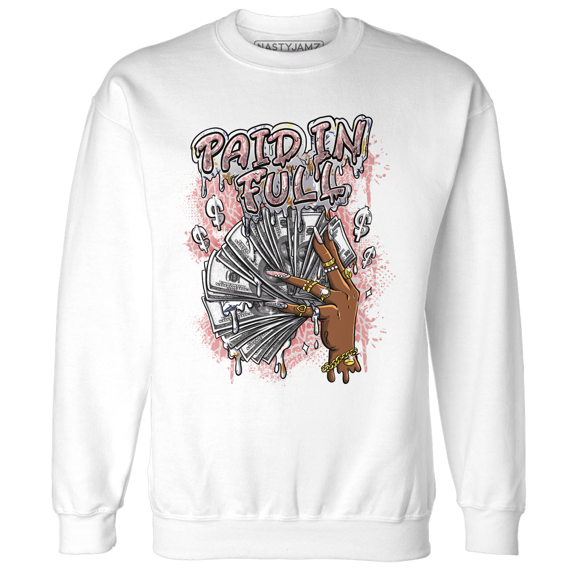 Red Stardust 3s Sweatshirt Match Paid In Full - NastyJamz