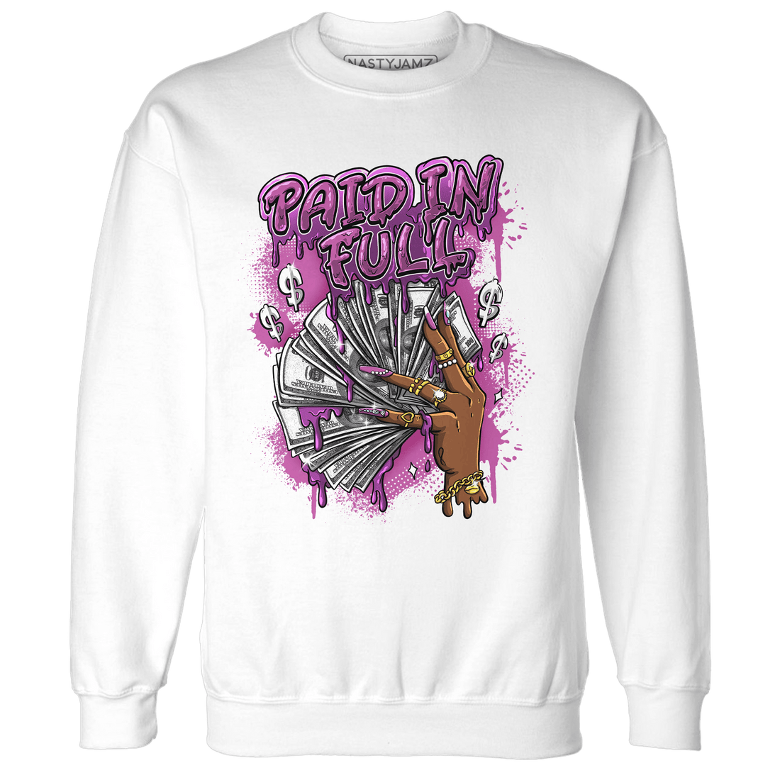 GS Hyper Violet 4s Sweatshirt Match Paid In Full - NastyJamz