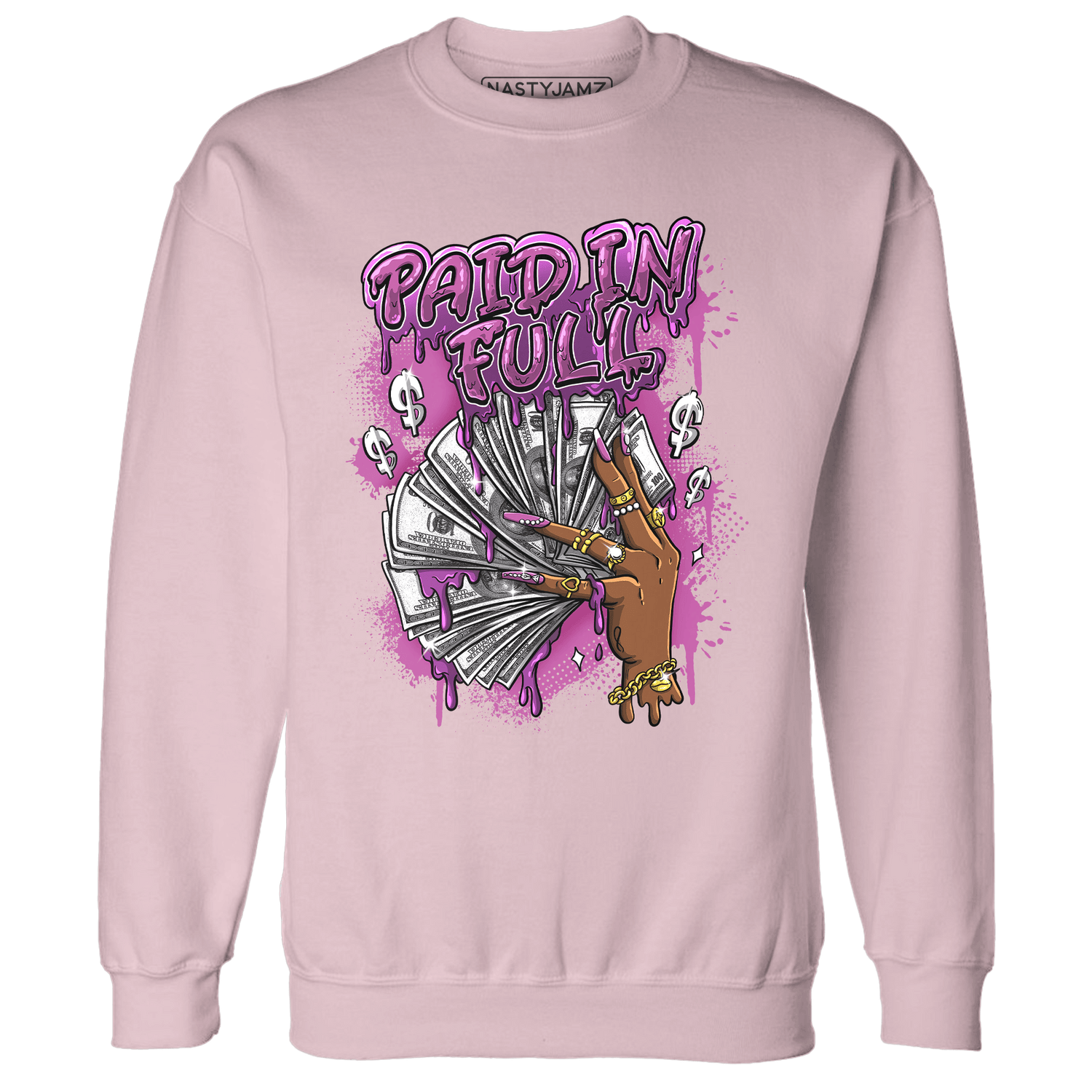 GS Hyper Violet 4s Sweatshirt Match Paid In Full - NastyJamz