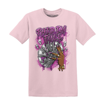 GS Hyper Violet 4s T Shirt Match Paid In Full - NastyJamz