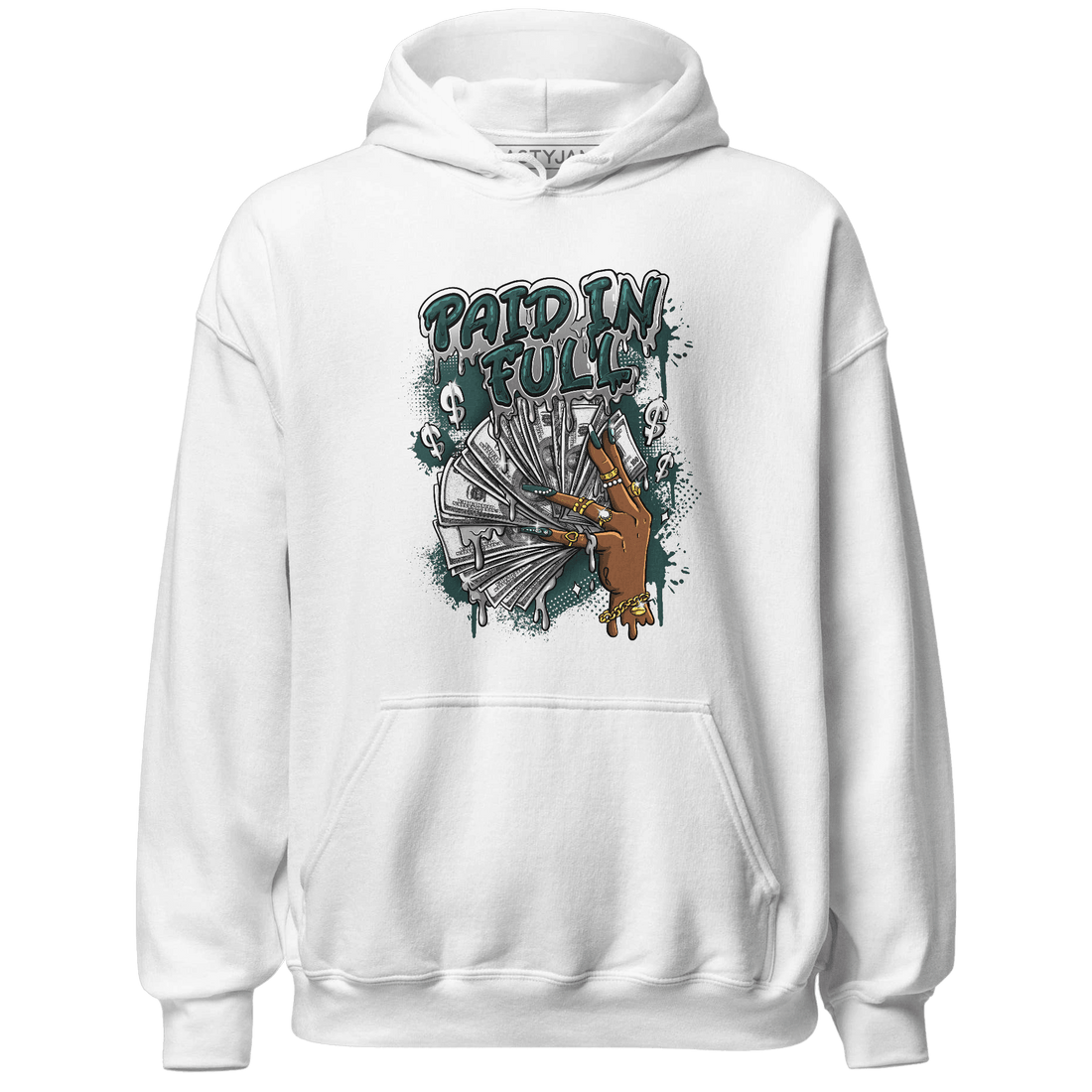 Oxidized Green 4s Hoodie Match Paid In Full - NastyJamz