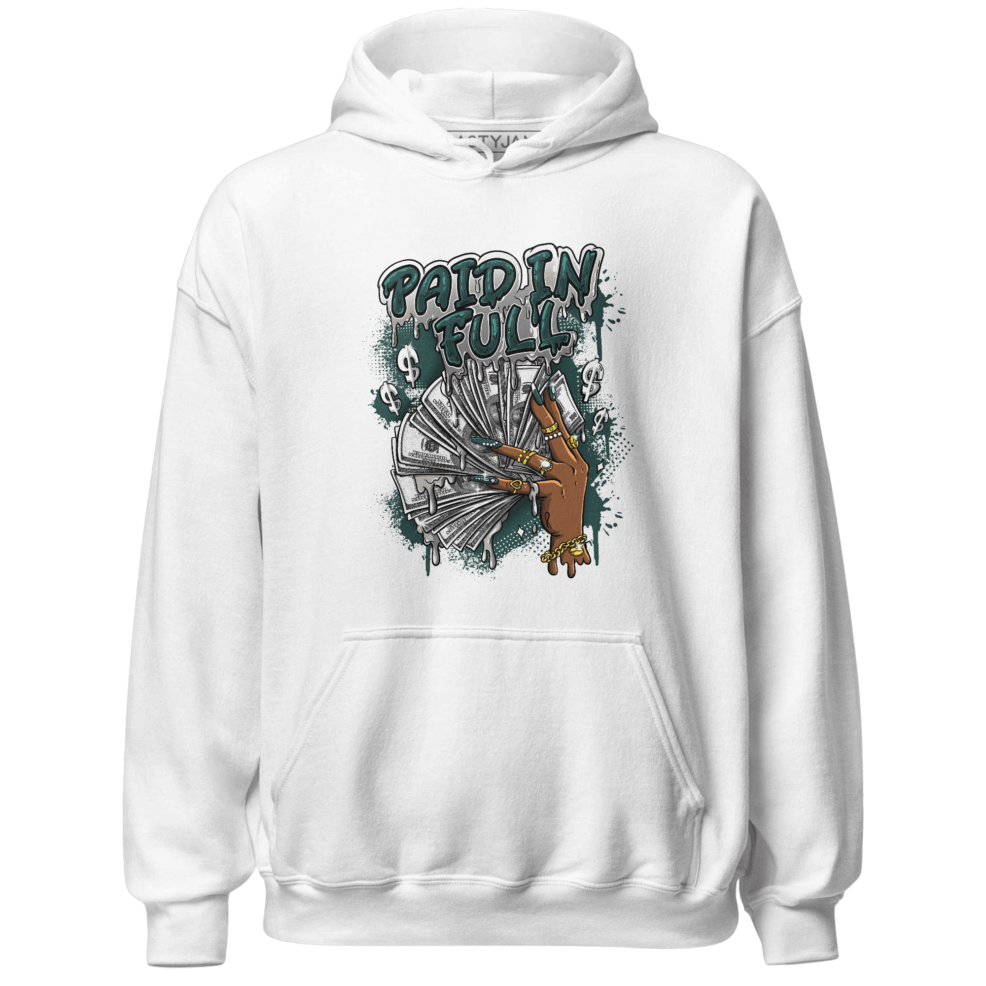 Oxidized Green 4s Hoodie Match Paid In Full - NastyJamz