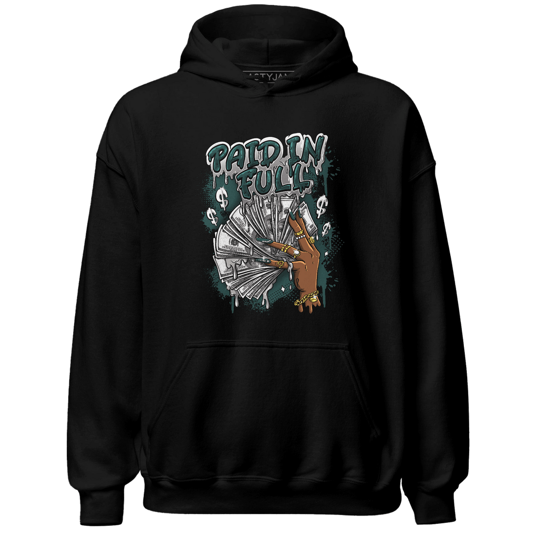 Oxidized Green 4s Hoodie Match Paid In Full - NastyJamz