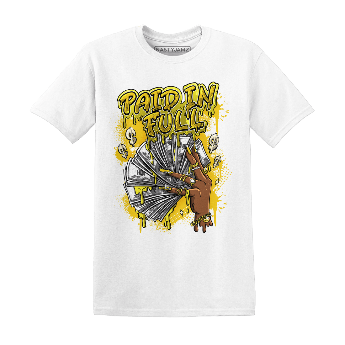 Vivid Sulfur 4s T Shirt Match Paid In Full - NastyJamz