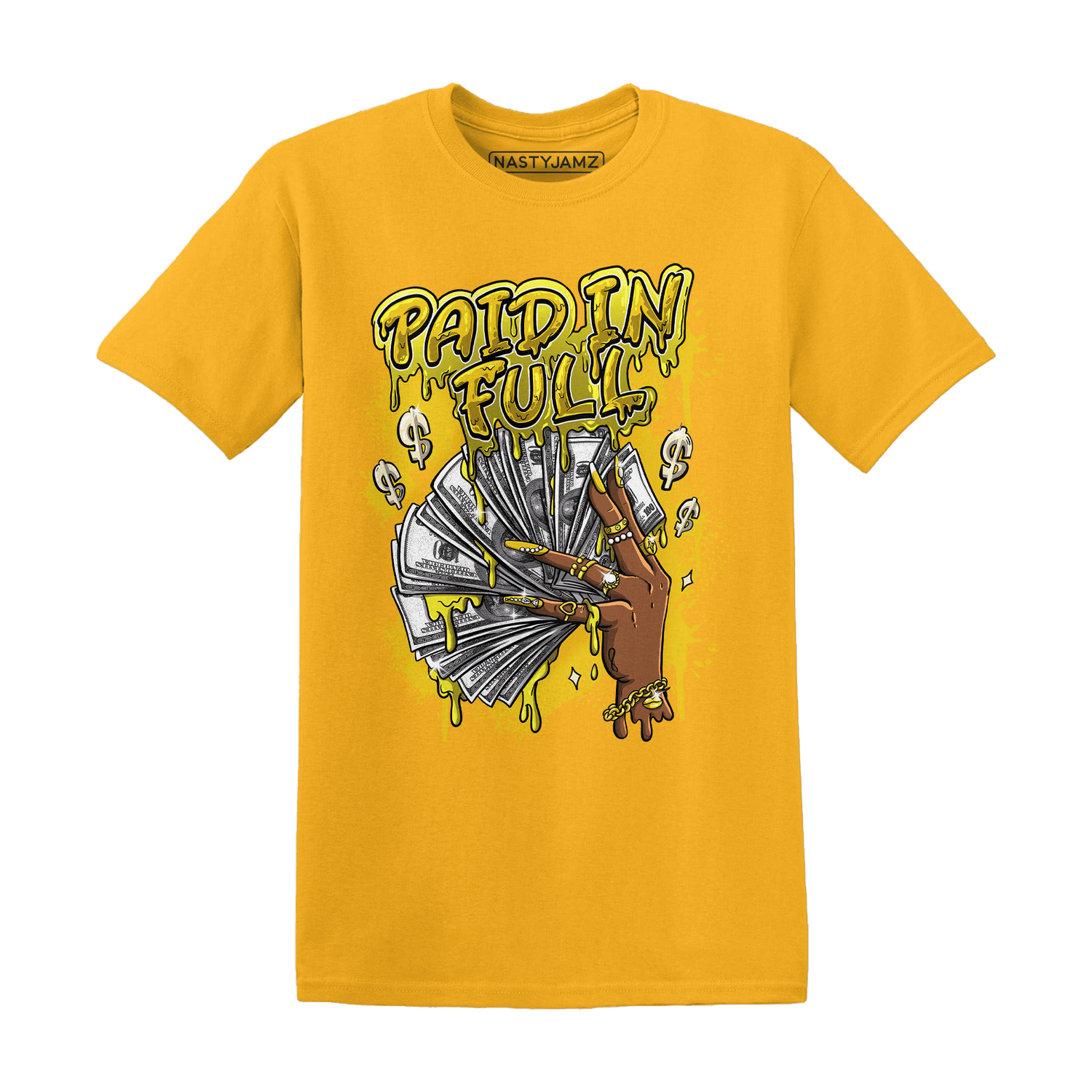Vivid Sulfur 4s T Shirt Match Paid In Full - NastyJamz