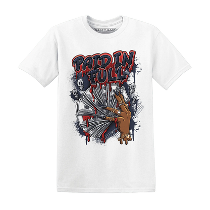 White-Navy-6s-T-Shirt-Match-Paid-In-Full