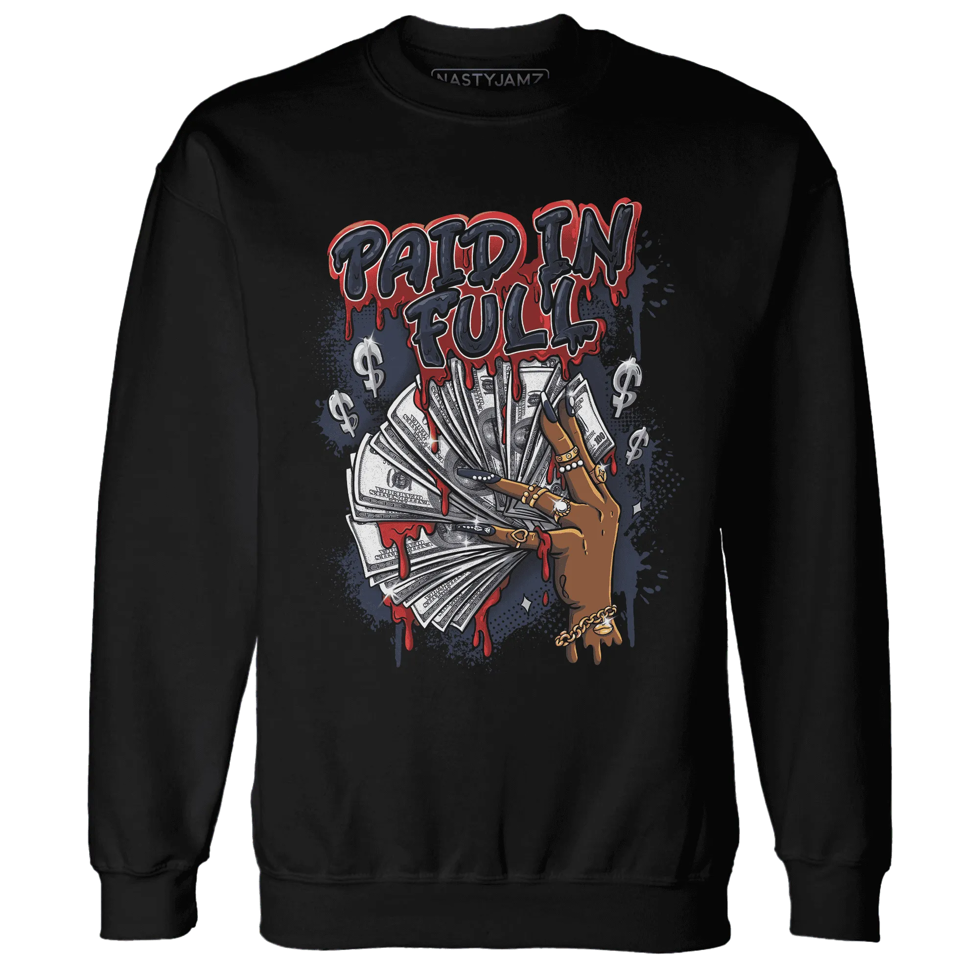 White-Navy-6s-Sweatshirt-Match-Paid-In-Full