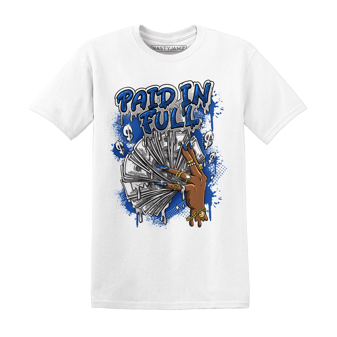 Air Max 1 86 Royal T Shirt Match Paid In Full - NastyJamz