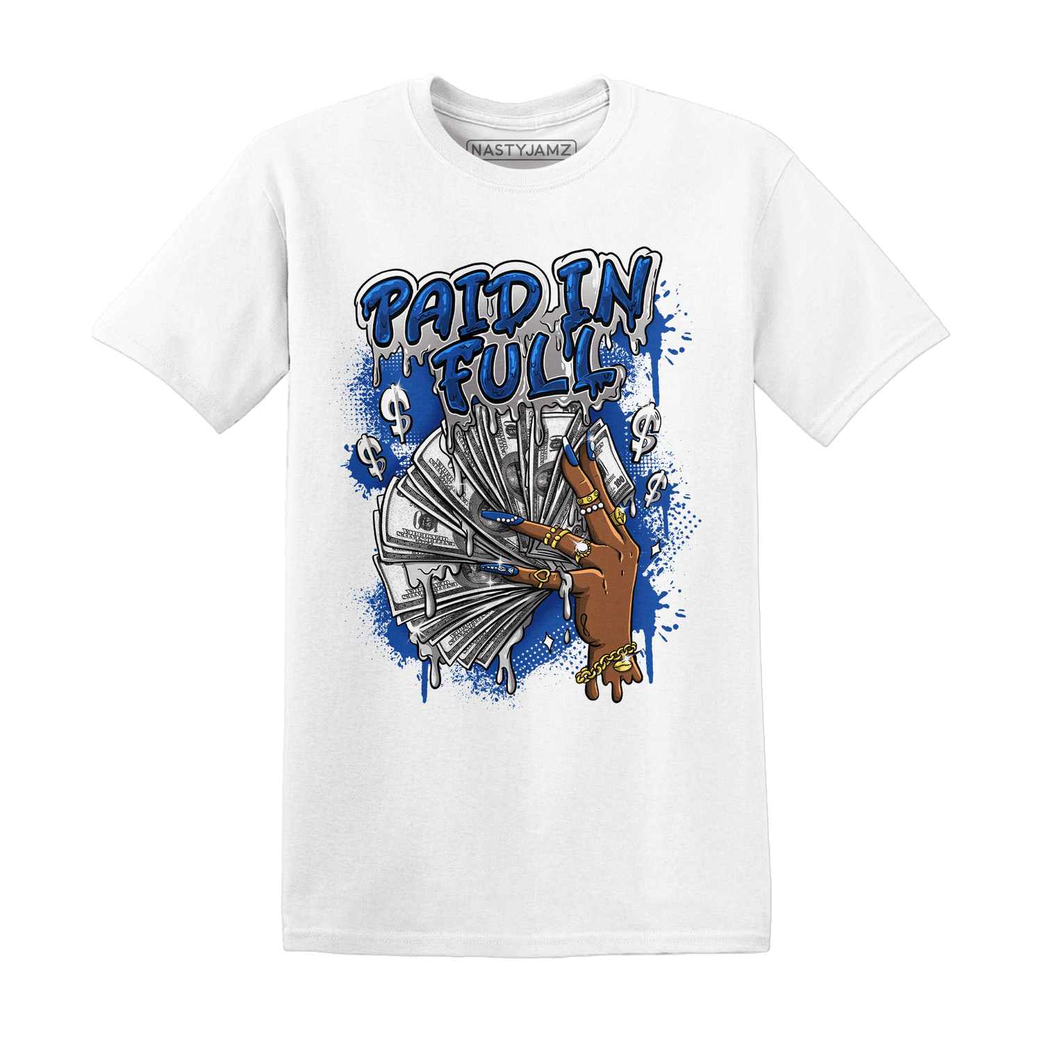 Air Max 1 86 Royal T Shirt Match Paid In Full - NastyJamz