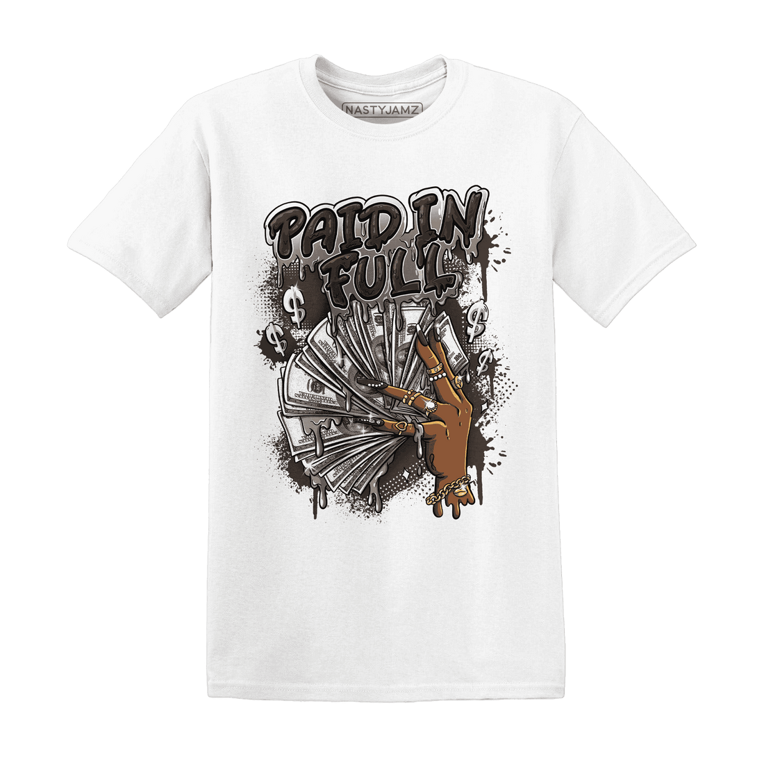 Dunk Low Baroque Brown T Shirt Match Paid In Full - NastyJamz
