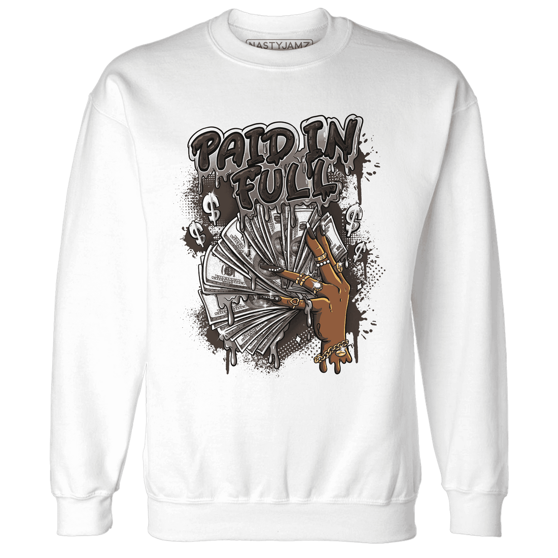 Dunk Low Baroque Brown Sweatshirt Match Paid In Full - NastyJamz