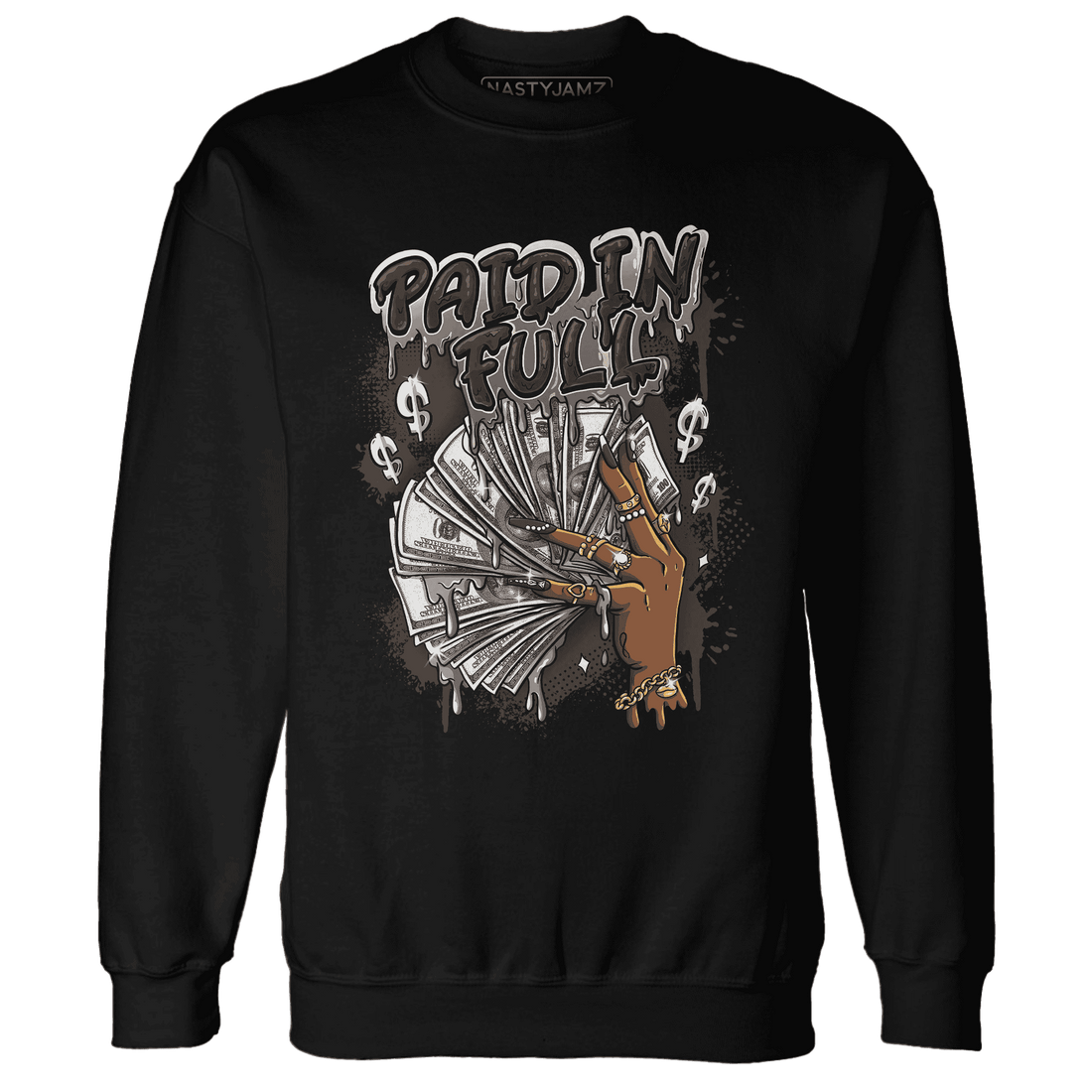 Dunk Low Baroque Brown Sweatshirt Match Paid In Full - NastyJamz