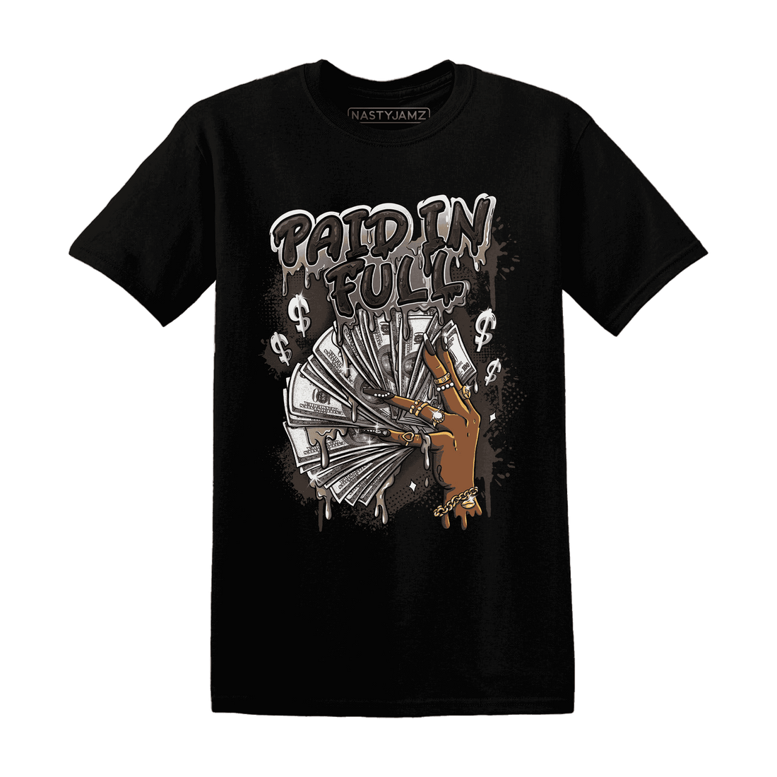 Dunk Low Baroque Brown T Shirt Match Paid In Full - NastyJamz