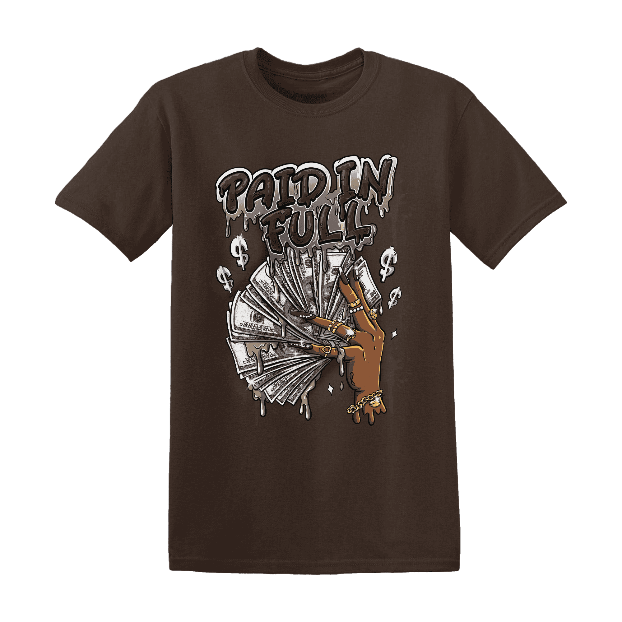 Dunk Low Baroque Brown T Shirt Match Paid In Full - NastyJamz