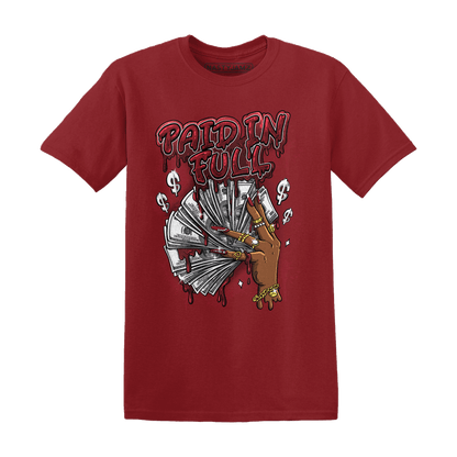 Cherry 12s T Shirt Match Paid In Full - NastyJamz