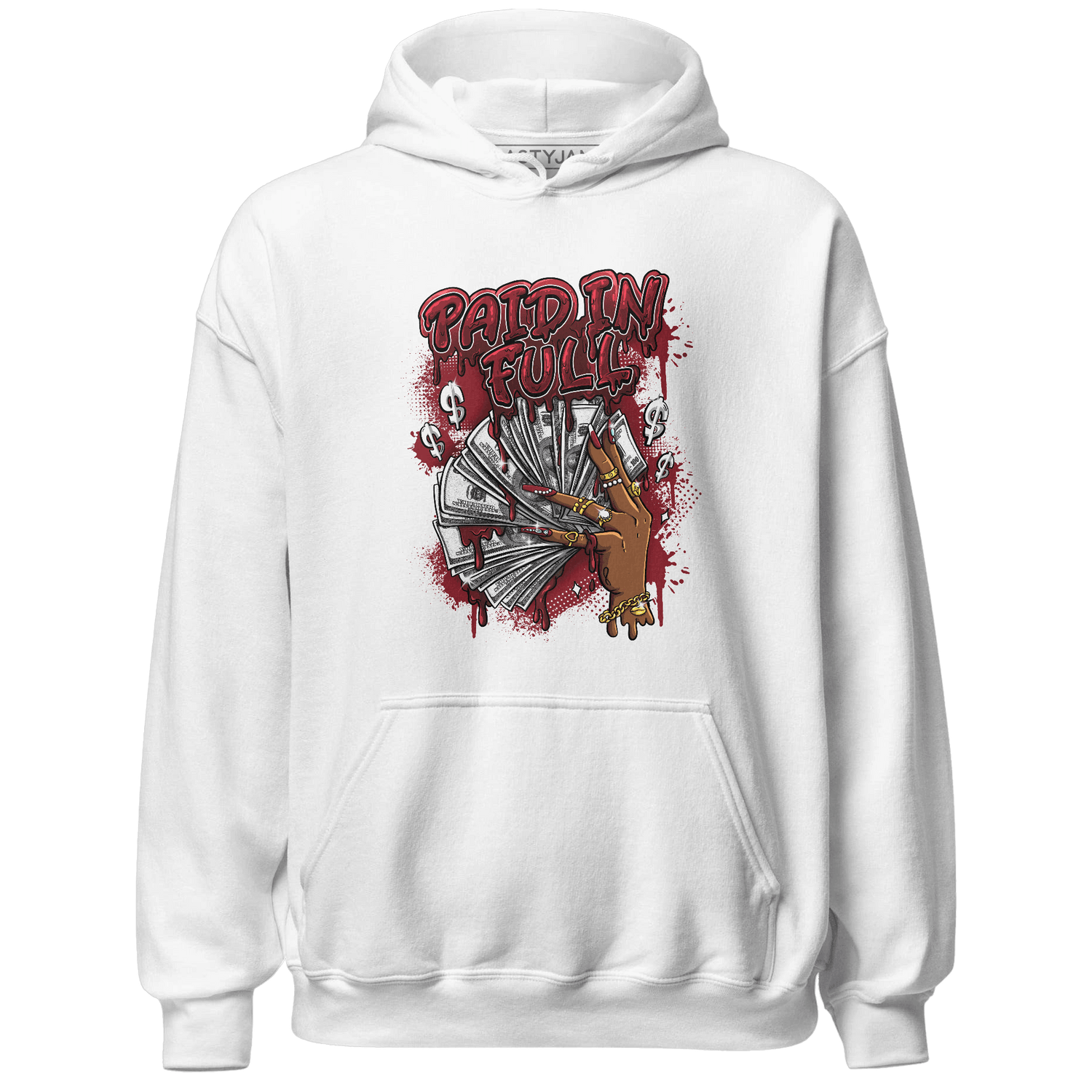 Cherry 12s Hoodie Match Paid In Full - NastyJamz