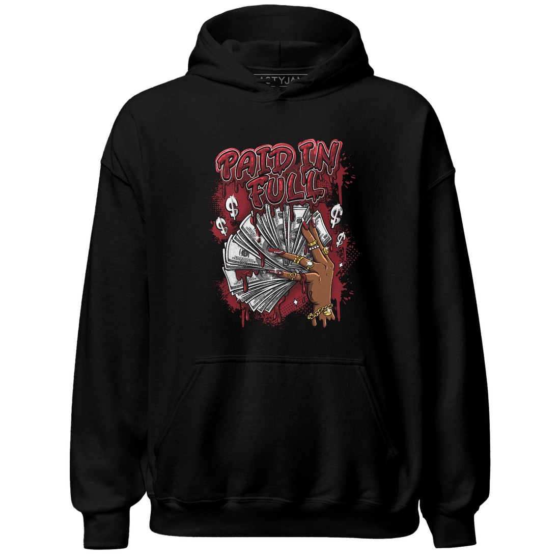 Cherry 12s Hoodie Match Paid In Full - NastyJamz